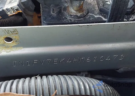 2017 Infiniti Q60 3.0T Red Sport 400 из США, поврежденный, VIN JN1FV7EK4HM610473